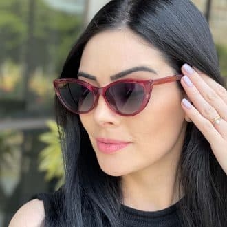 safine com br oculos feminino 2 em 1 clip on gatinho vinho joice 2