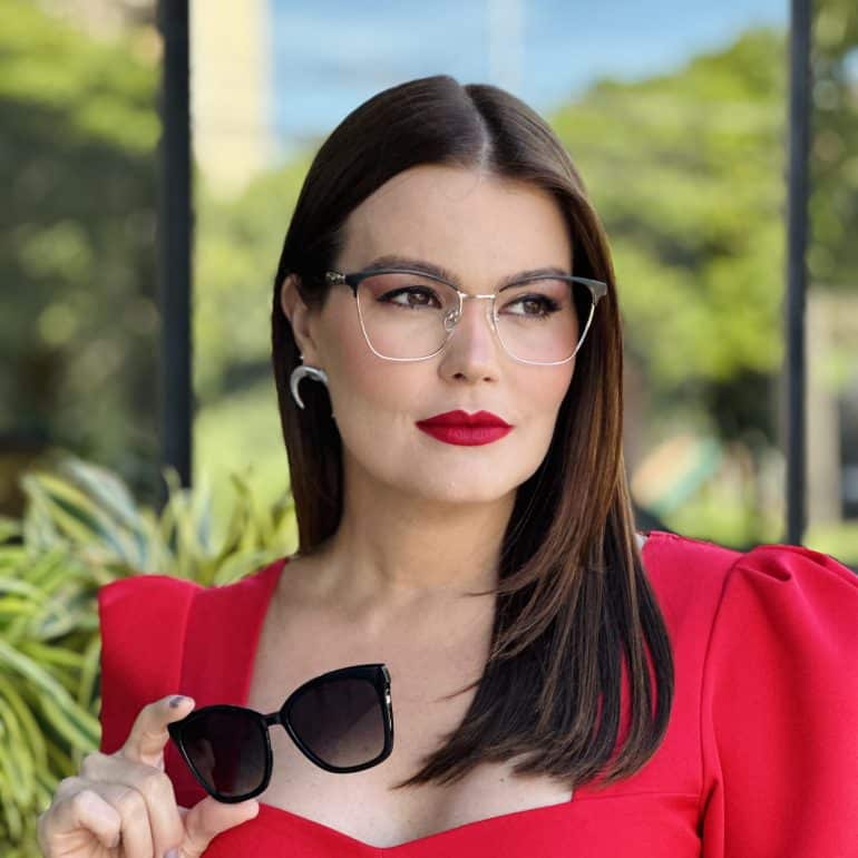 safine com br oculos 2 em 1 clip on gatinho preto e prata elisa
