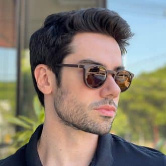 safine com br oculos 2 em 1 clip on masculino redondo marrom caleb 1