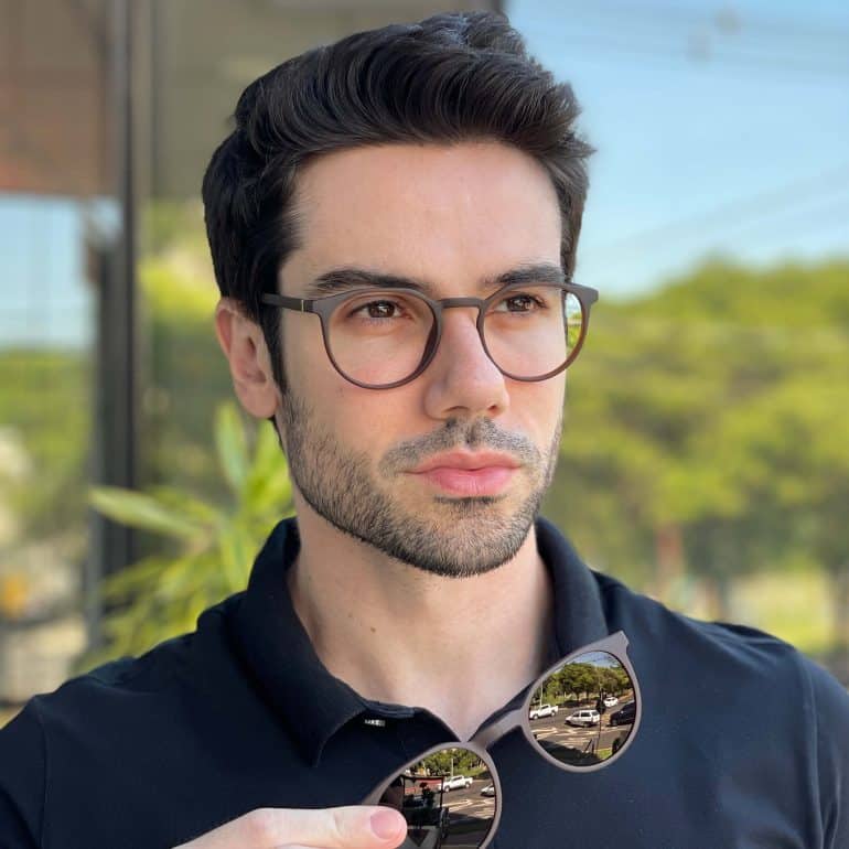 safine com br oculos 2 em 1 clip on masculino redondo marrom caleb 4