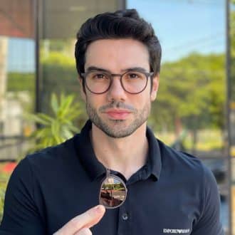 safine com br oculos 2 em 1 clip on masculino redondo marrom caleb 7