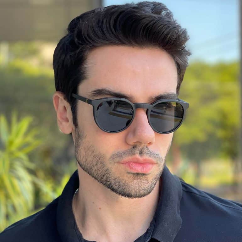 safine com br oculos 2 em 1 clip on masculino redondo preto caleb 1
