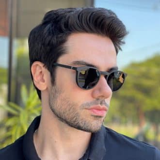 safine com br oculos 2 em 1 clip on masculino redondo preto caleb 2