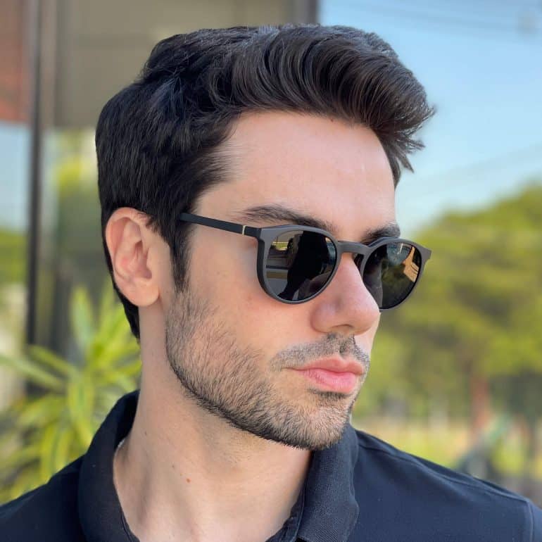 safine com br oculos 2 em 1 clip on masculino redondo preto caleb 2