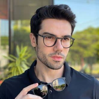 safine com br oculos 2 em 1 clip on masculino redondo preto caleb 5
