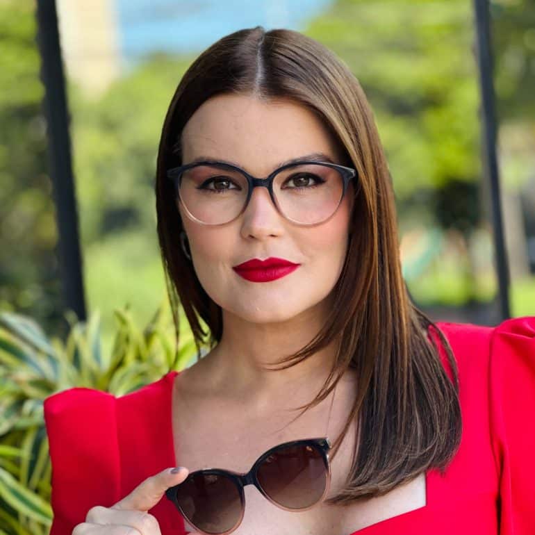 safine com br oculos 2 em 1 clip on redondo marrom degrade paloma 2