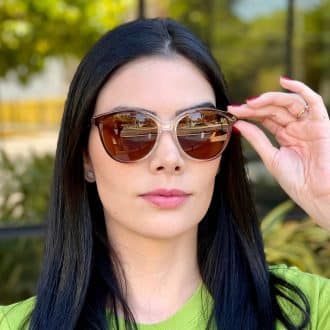 safine com br oculos 2 em 1 clip on redondo marrom e transparente paloma 3