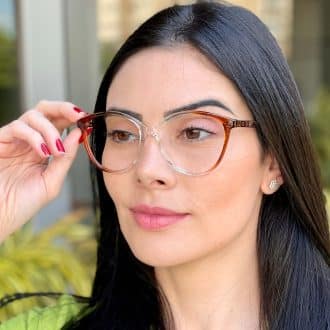 safine com br oculos 2 em 1 clip on redondo marrom e transparente paloma 5