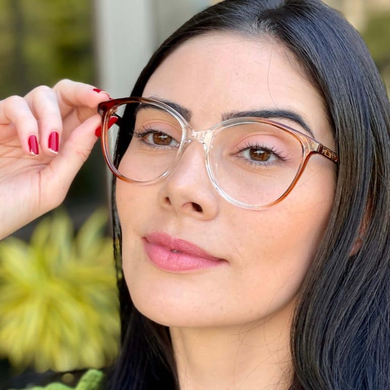 safine com br oculos 2 em 1 clip on redondo marrom e transparente paloma 6