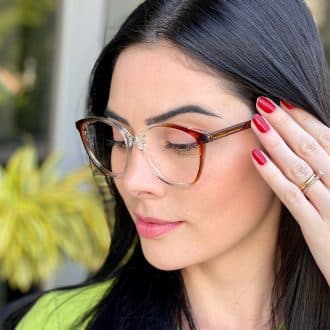 safine com br oculos 2 em 1 clip on redondo marrom e transparente paloma 7