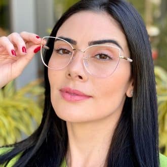 safine com br oculos de grau feminino gatinho branco e rosa eva 1