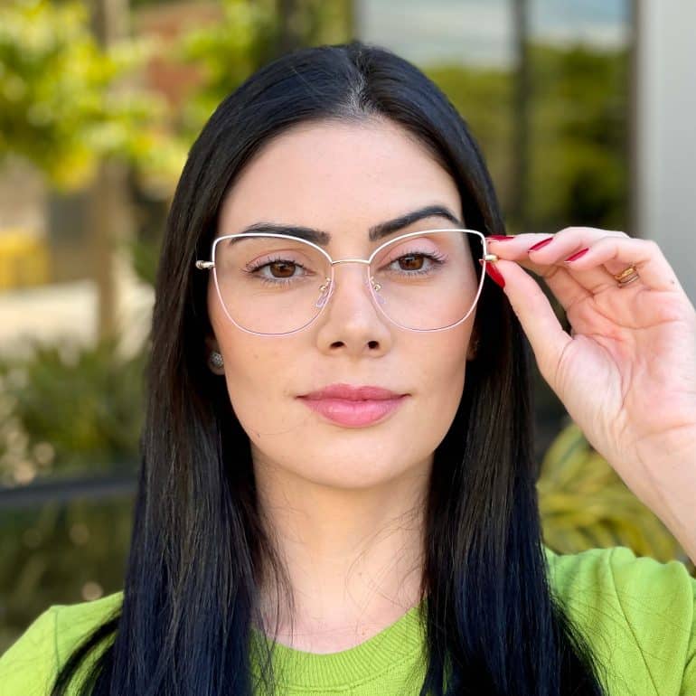 safine com br oculos de grau feminino gatinho branco e rosa eva 3