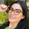 safine com br oculos de grau feminino gatinho marrom transparente livia