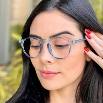 safine com br oculos de grau feminino redondo azul raissa 2