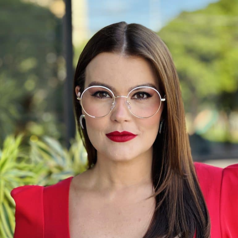 safine com br oculos de grau feminino redondo dourado e branco mavi