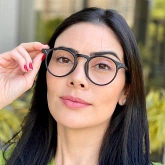 safine com br oculos de grau feminino redondo preto fosco raissa 1