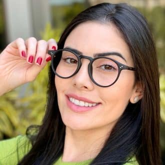safine com br oculos de grau feminino redondo preto fosco raissa 4