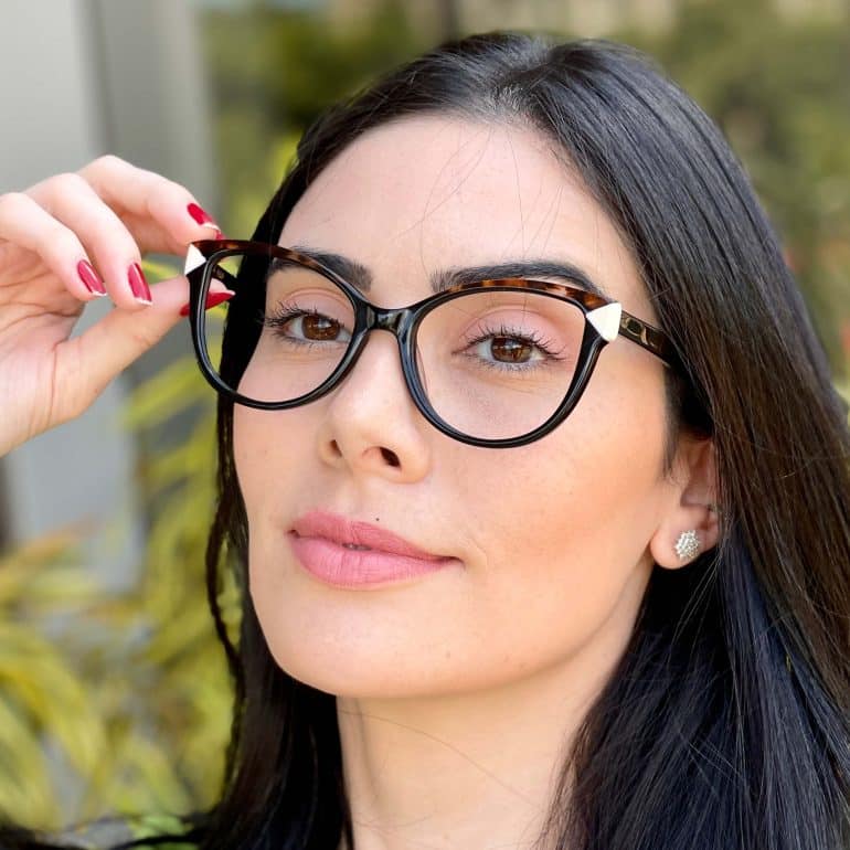 safine com br oculos de grau gatinho preto e tartaruga luciana 1