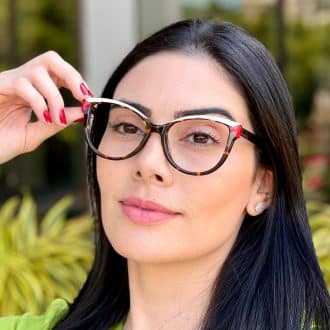 safine com br oculos de grau gatinho tartaruga e branco luciana 1