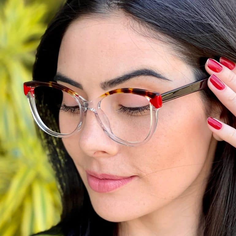 safine com br oculos de grau gatinho transparente e tartaruga luciana 2