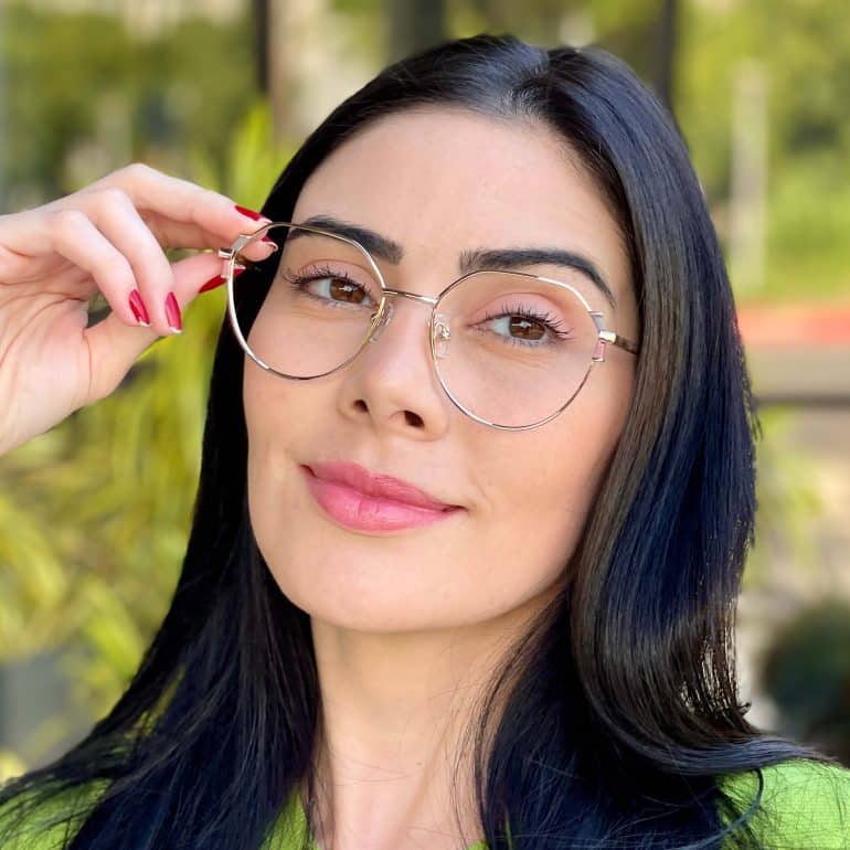 safine com br oculos de grau hexagonal prata e cinza rebeca 1