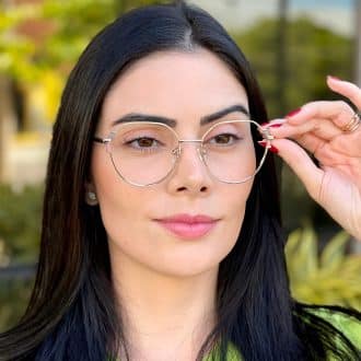 safine com br oculos de grau hexagonal prata e cinza rebeca 3