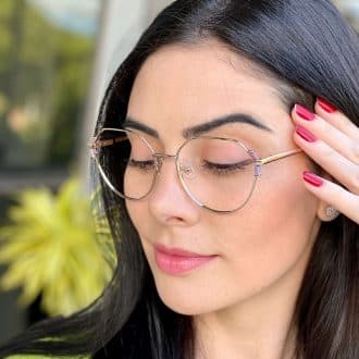 safine com br oculos de grau hexagonal prata e lilas rebeca 2