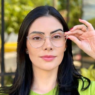 safine com br oculos de grau hexagonal prata e lilas rebeca 3