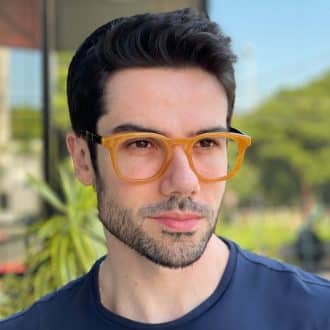 safine com br oculos de grau masculino quadrado caramelo leandro 1