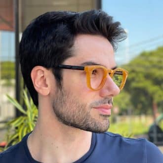 safine com br oculos de grau masculino quadrado caramelo leandro 2