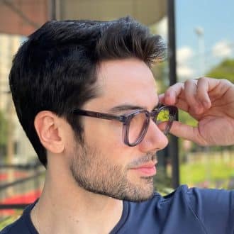 safine com br oculos de grau masculino quadrado cinza leandro 3