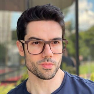 safine com br oculos de grau masculino quadrado marrom luan 1