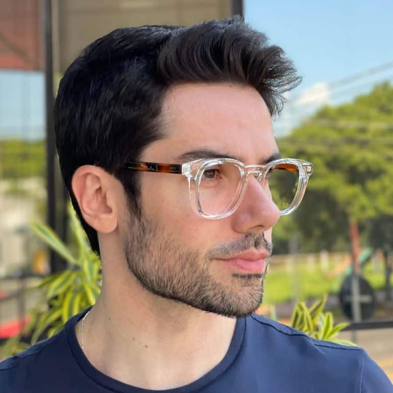 safine com br oculos de grau masculino quadrado transparente leandro 1