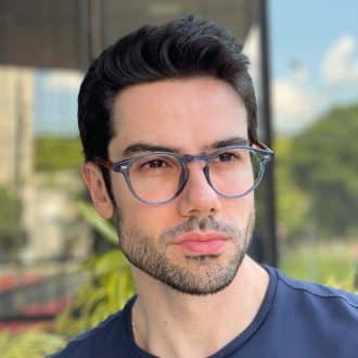 safine com br oculos de grau masculino redondo azul lennon 1