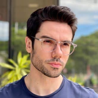 safine com br oculos de grau masculino redondo cinza valentin 5