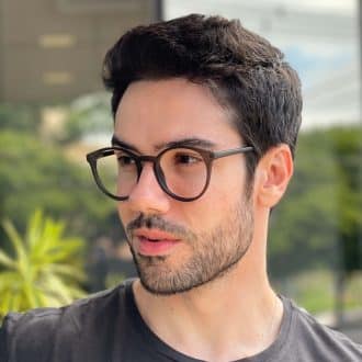 safine com br oculos de grau masculino redondo grafite diogo 3