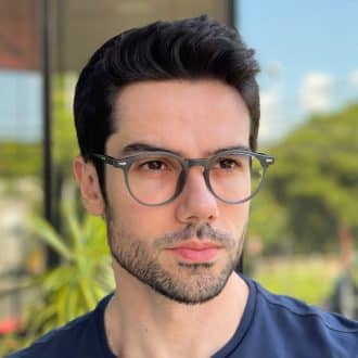 safine com br oculos de grau masculino redondo grafite luiz 1