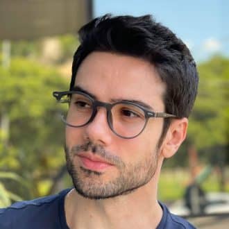 safine com br oculos de grau masculino redondo grafite luiz 4