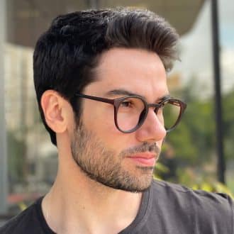 safine com br oculos de grau masculino redondo marrom diogo 2