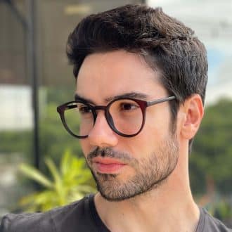 safine com br oculos de grau masculino redondo marrom diogo 4