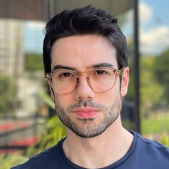 safine com br oculos de grau masculino redondo marrom transparente lennon