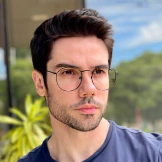 safine com br oculos de grau masculino redondo preto arthur 2