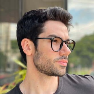safine com br oculos de grau masculino redondo preto diogo 2