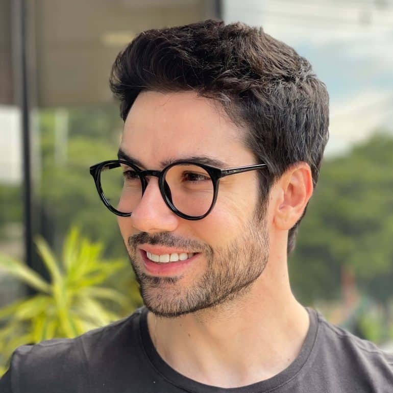 safine com br oculos de grau masculino redondo preto diogo 4