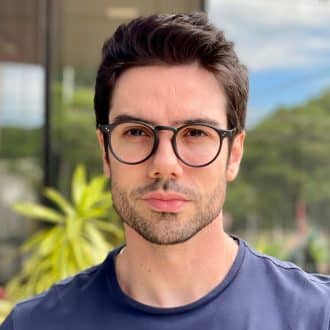 safine com br oculos de grau masculino redondo preto fosco valentin 5