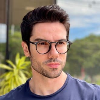 safine com br oculos de grau masculino redondo preto fosco valentin 6