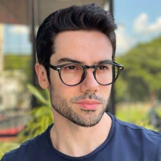 safine com br oculos de grau masculino redondo preto lennon 1