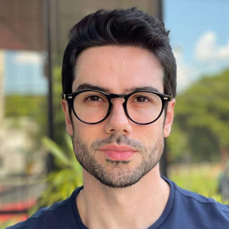 safine com br oculos de grau masculino redondo preto lennon