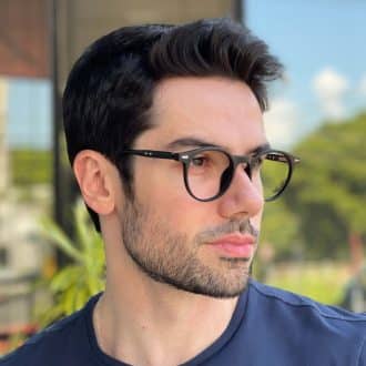 safine com br oculos de grau masculino redondo preto luiz 2