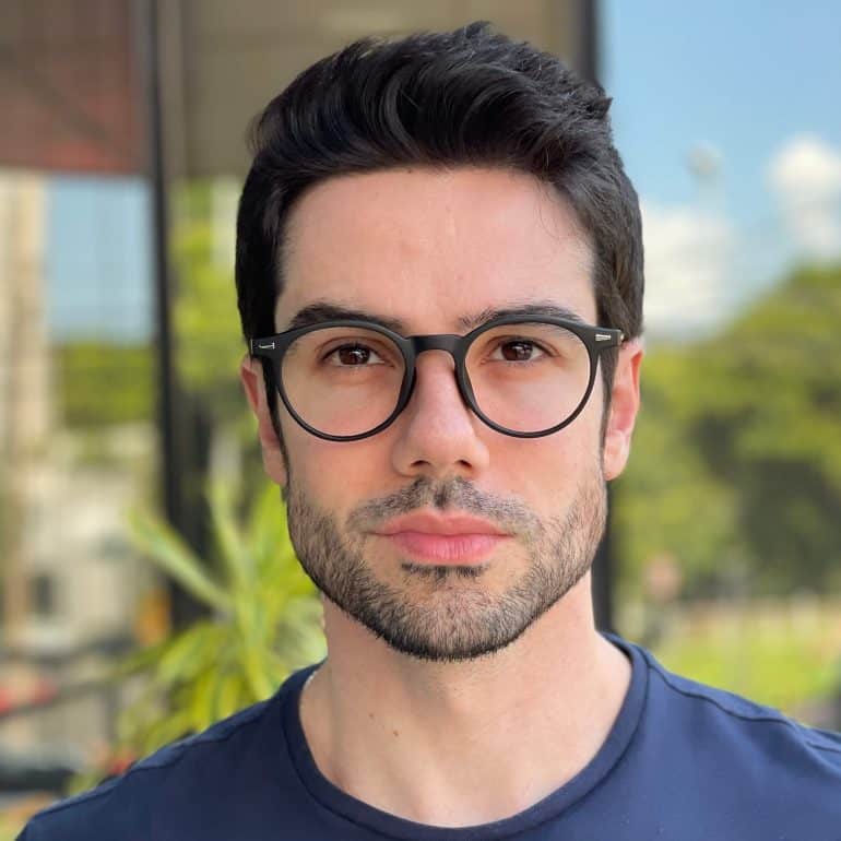 safine com br oculos de grau masculino redondo preto luiz